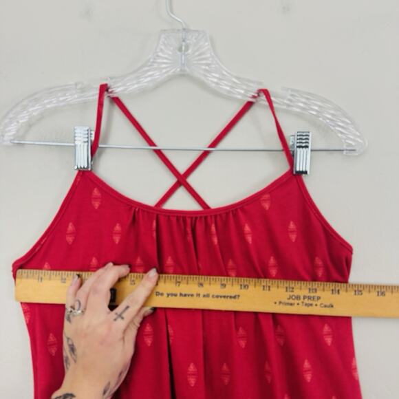 Fig Red Asymmetrical Tank Dress Women’s Size S - Picture 2 of 6